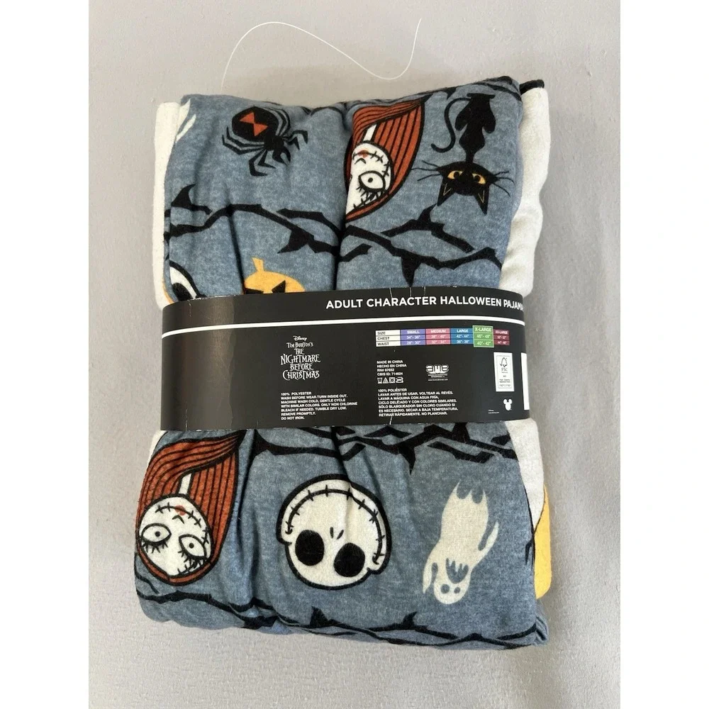 Disney Tim Burton's Nightmare Before Christmas Jack Pajama Set Womens  XL New - Picture 2 of 6